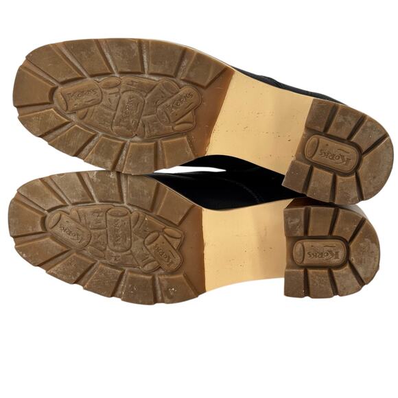 Korks Kork Ease Boot Combat Lace Up Vegan Womens SZ 8.5 Black Ankle Faux Leather - Picture 9 of 12